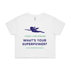 What's Your Superpower (Supergirl) - Women's Crop Tee - White