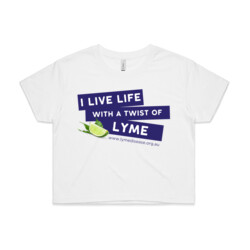 Twist of Lyme - Women's Crop Tee - White