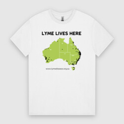 Lyme Lives Here - Men's Tee - White