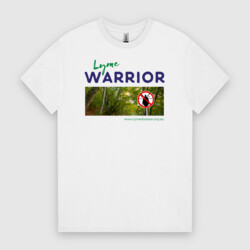 Lyme Warrior (Forest) - Men's Tee - White