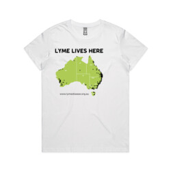 Lyme Lives Here - Women's Tee - White