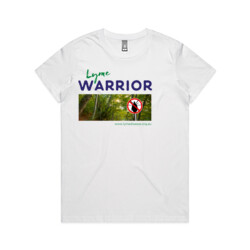Lyme Warrior (Forest) - Women's Tee - White
