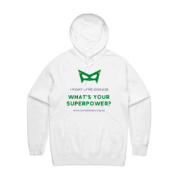 What's Your Superpower? (Mask) Hoodie - White